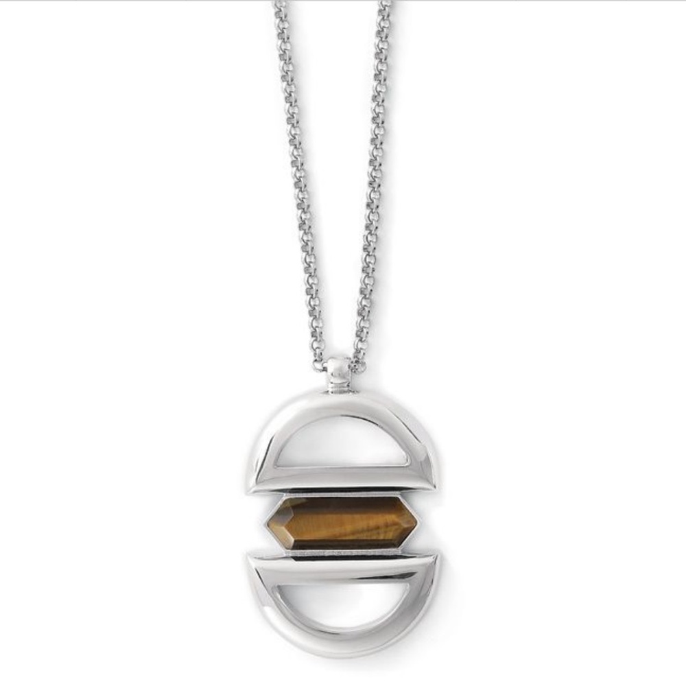 NEW Lia Sophia Magnetic Tigers Eye Necklace